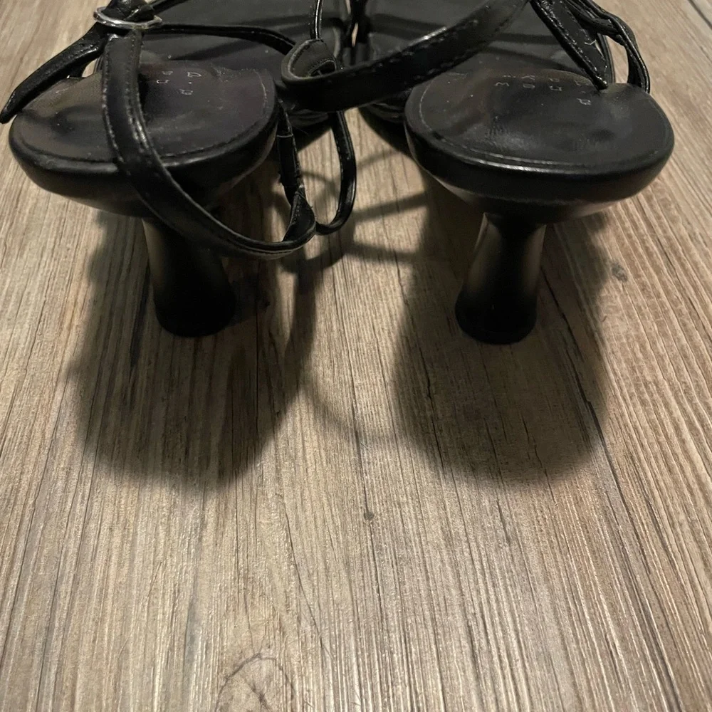 a new day Black Strappy Heels size 7.5 - Picture 3 of 7